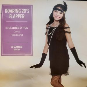 Roaring 20's Flapper Girl Costume XL